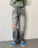 Black Destroyed Jeans #250202
